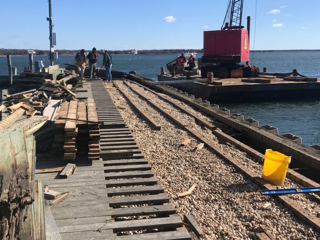 Update on the Main Dock Construction Village of Bellport NY