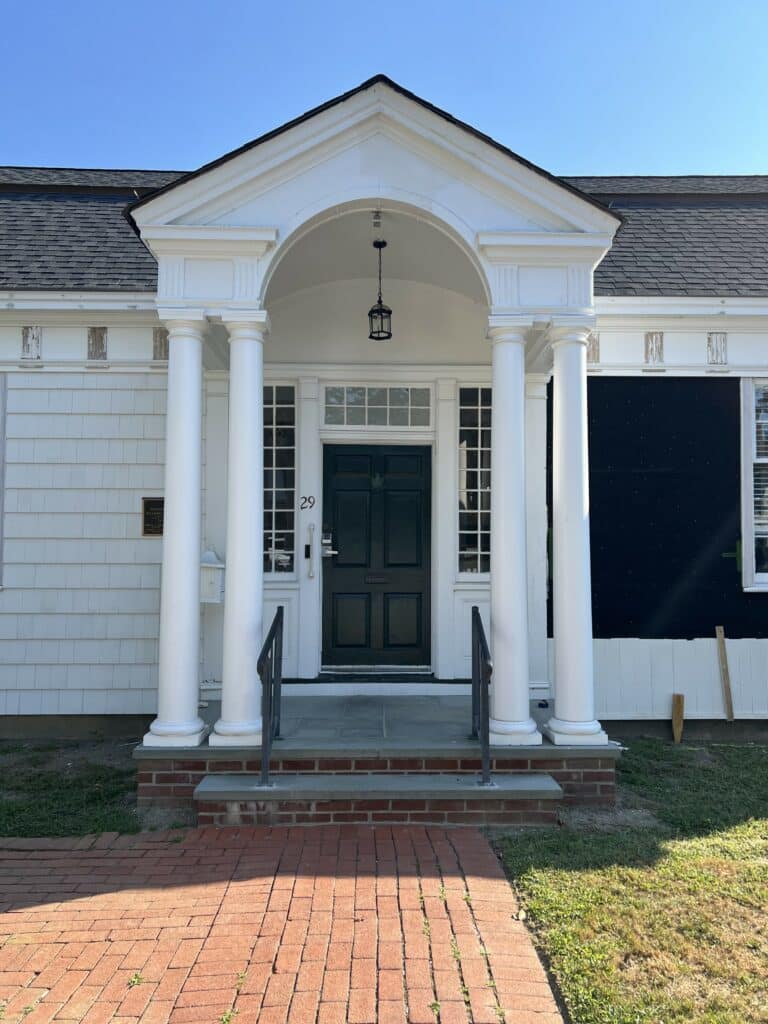This image has an empty alt attribute; its file name is Village-Hall-Restoration-768x1024.jpg