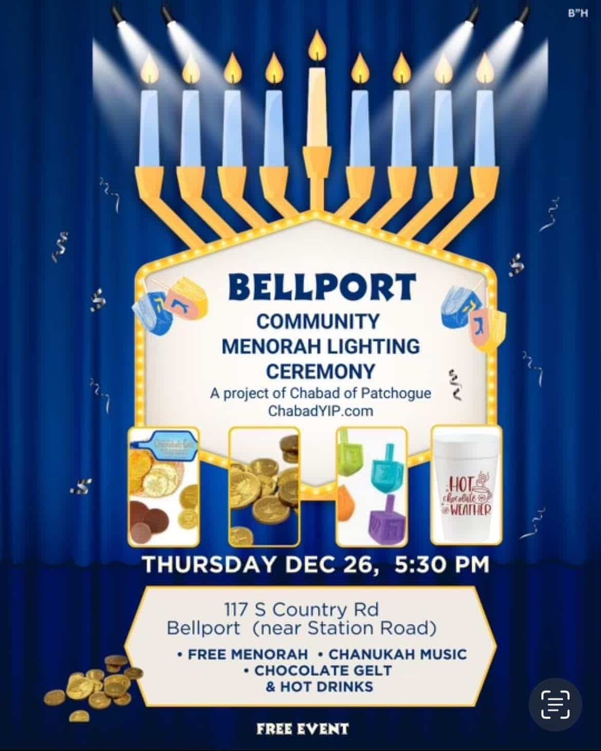 Menorah Lighting 2024 In Rahal Carmella